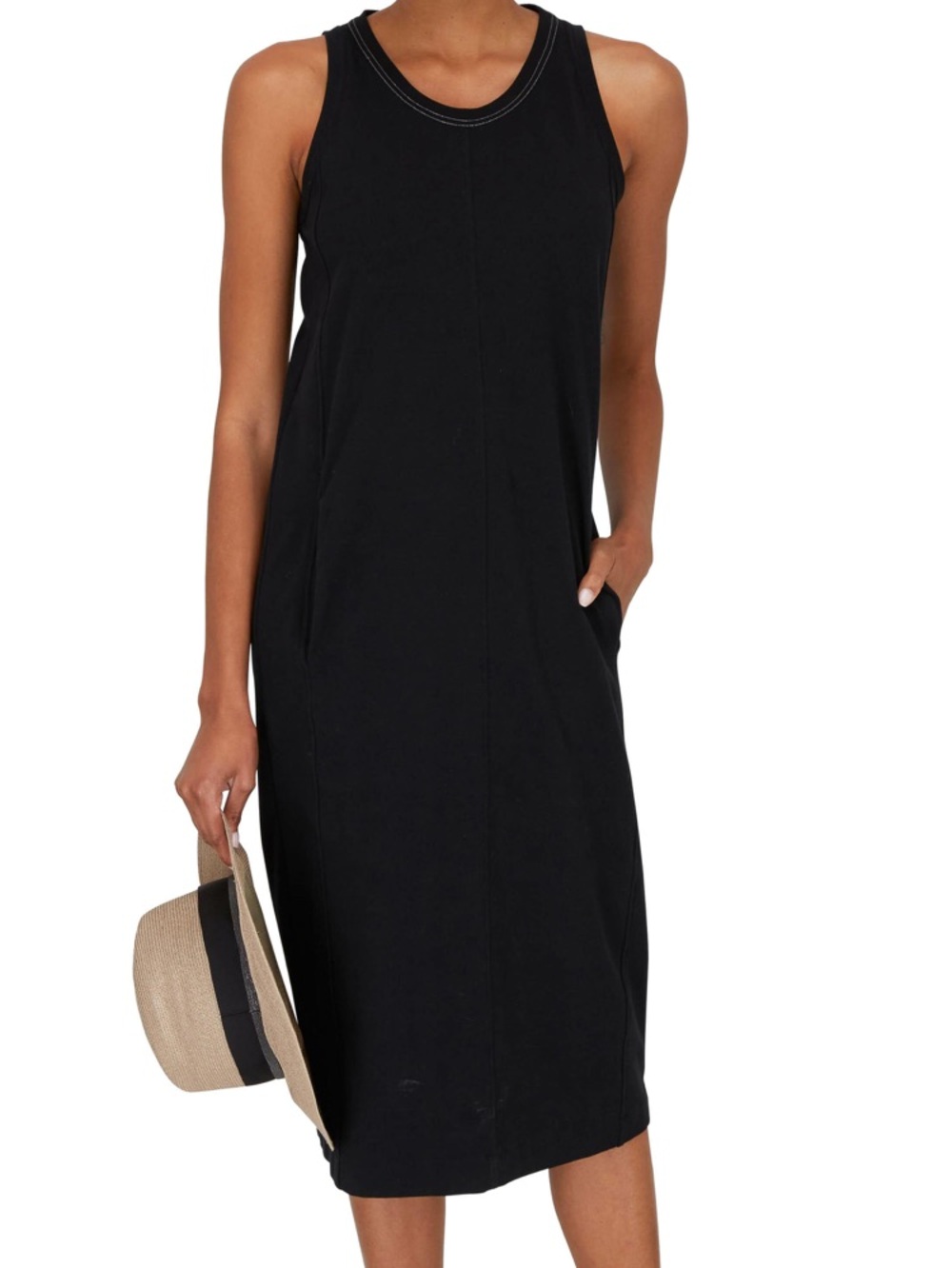 Brunello Cucinelli  Black Couture Monili Jersey  Dress